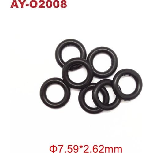 7.59*2.62mm wholesale 100pcs FKM rubber oring seals for nissan fuel injector repair kits (AY-O2008)