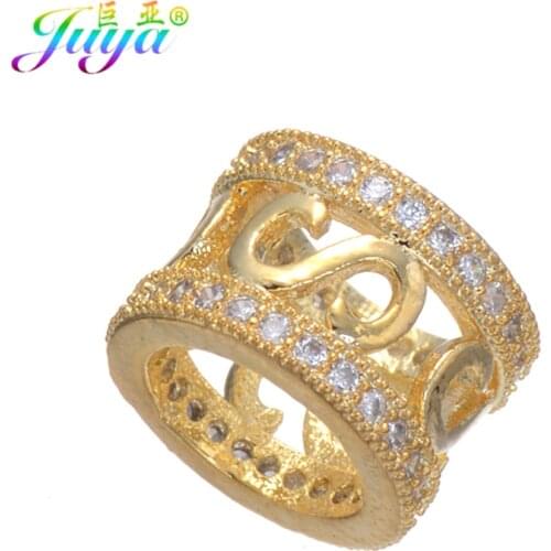 Beadwork Metal Jewelry Beads Supplies Gold/Rose Gold Copper Spacers Charm Beads Accessories For DIY Beads Jewelry Making