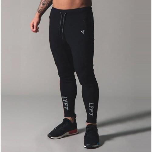 LYFT PIPING STRETCH PANTS Mens Sweatpants Running Sports Jogging Pants Men Trouser Tracksuit Gym Fitness Bodybuilding Men Pants