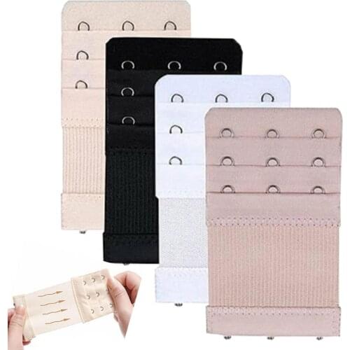 16Pcs Bra Extender 3 Hooks 3 Rows Stretchy Polyester Removable Straps Bra Extension Strap Women Intimates Accessories