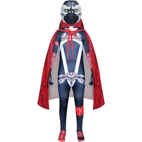 Child Cosplay Costume For Unisex Carnival Halloween for Kids Party Costume Printed Bodysuit Jumpsuit with Clock