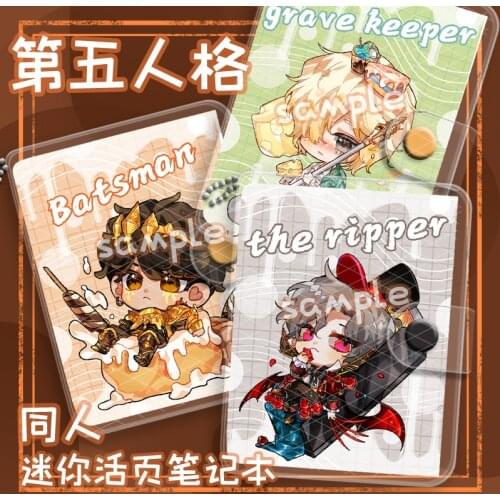 Game Identity V Aesop Carl Tracy Reznik Jack Mini Loose Leaf Diary Stationery Book Notebook Spiral Binder Index Page Dividers