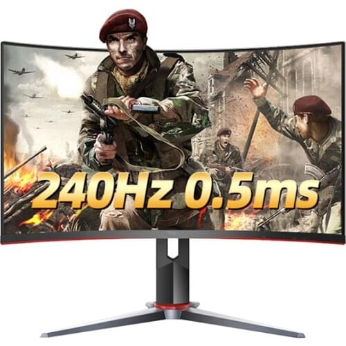 4K 27" Hd 2800r Curved 75hz Black Gaming Monitor White 160 Visual Degree