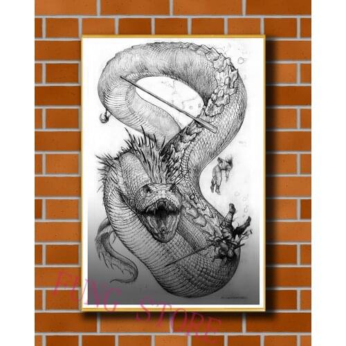 K053 Science Fiction Mech Warrior Robot Monster Originality Custom Silk Poster Home Deco Wall Art Christmas Gift