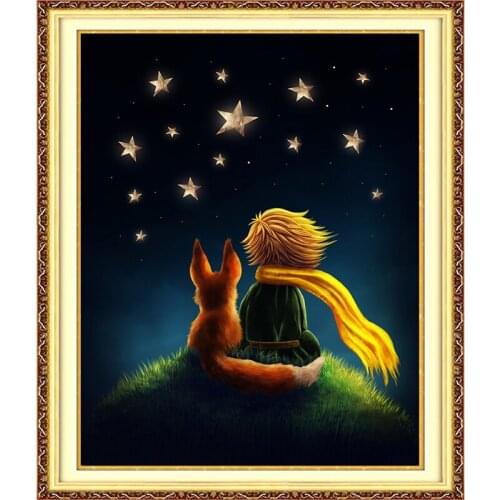 5D Diamond Painting Adult Kit French Fairytale Little Prince Rhinestone Diamond Embroidery Wall Art Mosaic Christmas GiftZP-3868