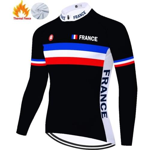 2021 france Winter Thermal Fleece Ciclismo Invierno Fietskleding Heren 자전거 의류 Tricota Ciclismo Hombre Ciclismo