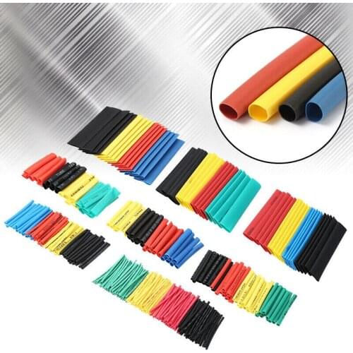 328pcs 2:1Heat Shrink Tube Kit Shrinking Tube Wire Cable Sleeve Kit Heat Shrink Tubing Wire Cable Big Deal