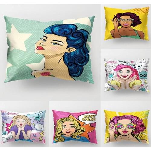 Creative Beauty Printed Throw Square Pillow Case Cushion Cover Bedding Articles pillow cover