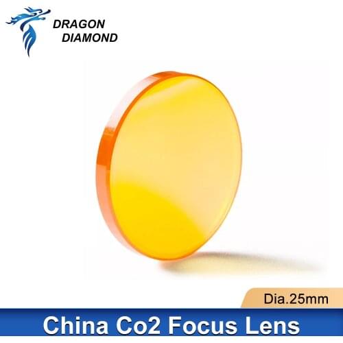 China PVD ZnSe lens Laser Engraver Dia 25mm FL 50.8mm 63.5mm 76.2mm 101.6mm 127mm high Accuracy laser lens for CO2 laser machine