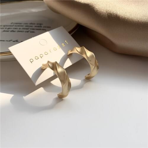 Fashion personality temperament contracted metallic matte earring small fairy maiden stud earrings jewelry accessories