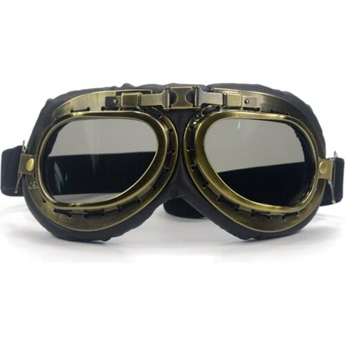Motorcycle Goggles Glasses Vintage Motorbike Classic Goggles Retro For Harley Protection Eyewear UV Protection