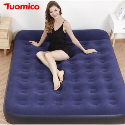 Built-in Pillow Air Mattress 2 Person Family Increased Air Cushion Outdoor Camping Portable Car Back Make Love Bed Beach Mat