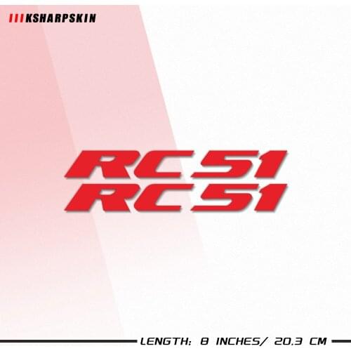 New motorcycle bicycle fuel tank sticker wheel helmet MOTO waterproof reflective logo for HONDA RC51 rc 51