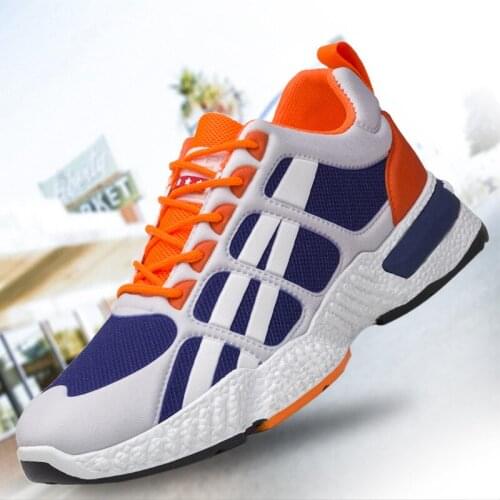 New style mens shoes Korean sports casual shoes running shoes color matching breathable light casual single shoes mens shoes