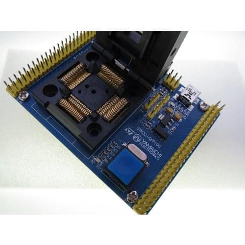 Original ST IC Test Seat STM32 STM32L Burning Programme LQFP100 Socket Adapter