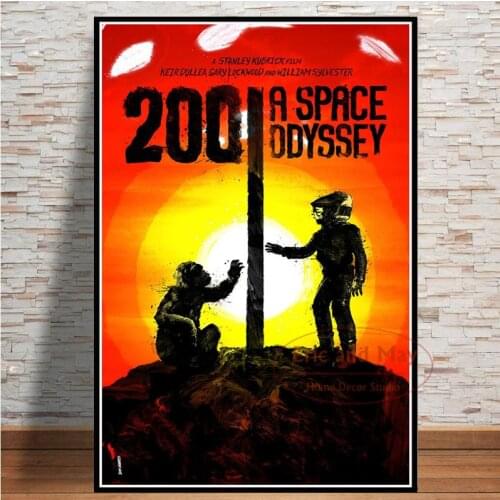 Poster And Prints Hot 2001 A Space Movie Pop Retro Anime Painting Wall Canvas Pictures For Living Room Home Decor