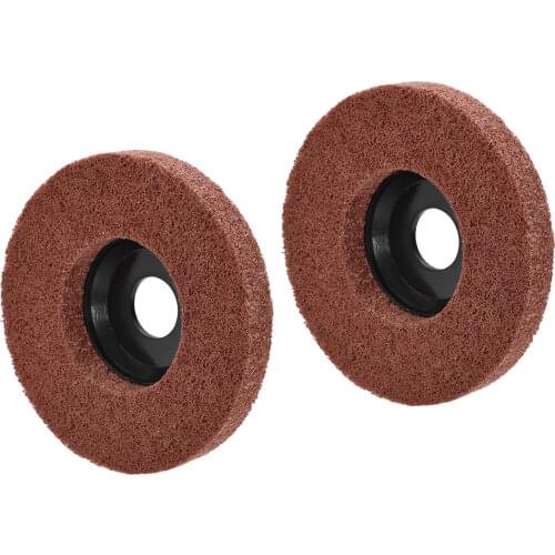 Uxcell Polishing Wheels Buffing Pad Felt Disc for 100 Angle Grinders White 2pcs 4.5 Inch Brown Black