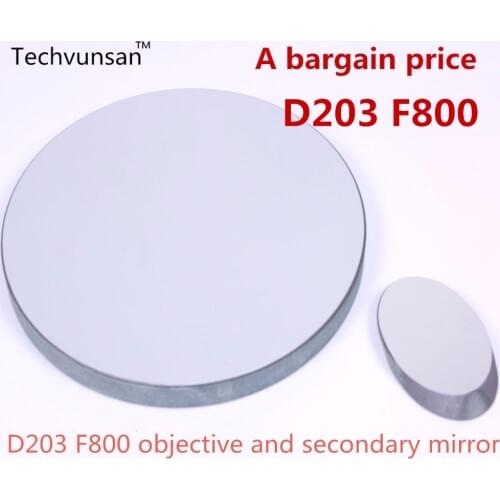 D203F800 Newtonian reflector telescope reflection of the objective lens group with secondary mirror D203 F800