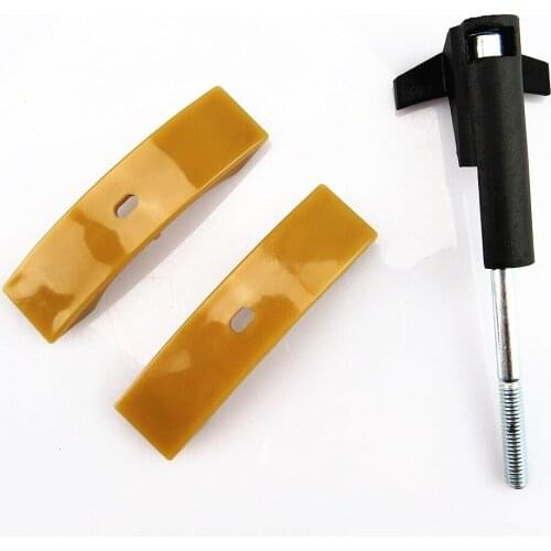 SCJYRXS VAG 3366 058 109 217B 058 109 088B Timing Camshaft Chain Tensioner Shoe Pads + Halter For Golf MK4 Passat B5 A4 A6