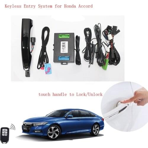 Keyless Entry Sytem for Honda Accord original remote key with 1 car handle easy install(Generation 10/9/8)
