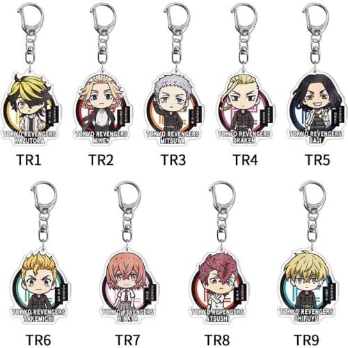 Tokyo Revengers Anime Tokyo Avengers Cosplay Keychain Manjiro Ken Takemichi Hinata Atsushi Chibi Kawaii Bag Key ring Props
