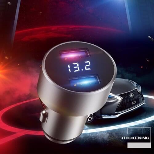 Chargeur USB voiture Car Charger Dual USB Fast Charging QC Phone Charger Adapter For iPhone Xiaomi Mobile Phone