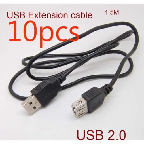 10pcs 5Feet USB 2.0 A Male to A Female Extension Extender Cable New