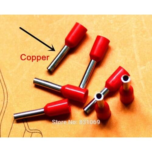 1000pcs/Lot E1008 18 AWG 1.0mm2 Insulated Cord End Terminal Wire Ferrules Brand New