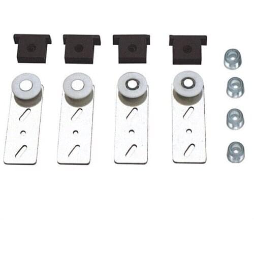 4PCS Home Furniture Sliding Door Rollers Cabinet Wardrobe Mute Pulley Wood Door Rollers Shower Room Sliding Door Pulley