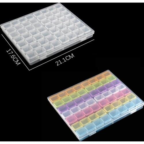 56/28/4 Lattices Diamond Embroidery Accessories Diamond Painting Boxes Cross Stitch Cases Storage Organizer