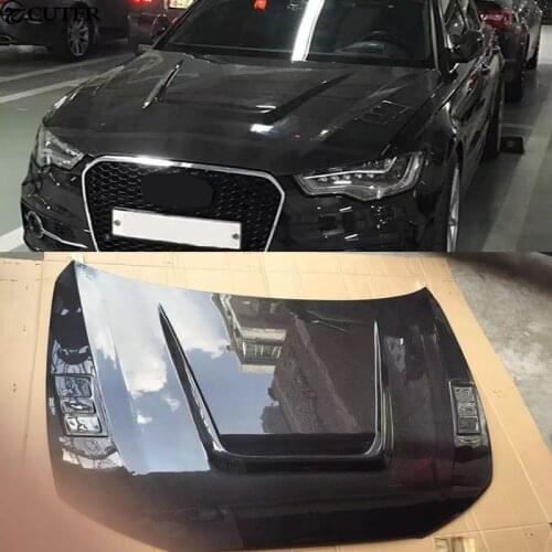 A6 C7 S6 RS6 Carbon fiber engine hood with holes Car body kit for Audi A6 C7 S6 RS6 12-16