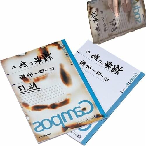 Anime My Hero Academia Notebook Midoriya Izuku Cosplay Burned Notebook Accessories Student Personality Notebook Gift