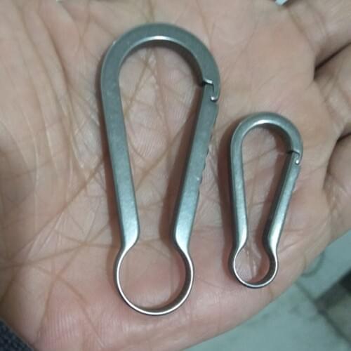 Pure Titanium TC4 Keychain EDC Backpack Hanging Spring Buckle Anti-lost Key Holder dropshipping FW213