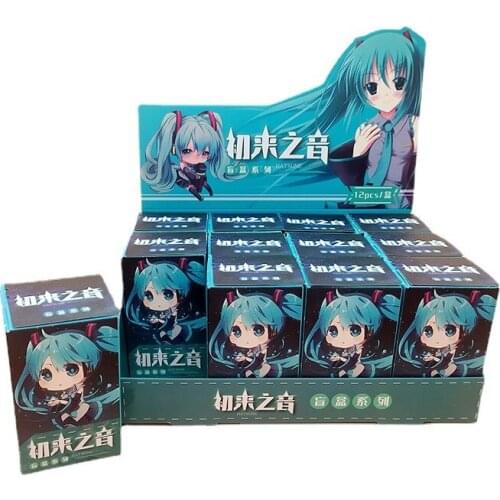 Hatsune Miku Doll Keychain Blind Box New Model Long-haired Little Girl Doll Gifts Anime Characters Childrens Toys