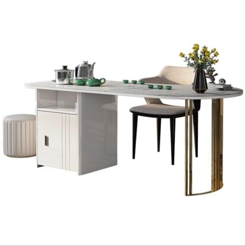 Kung Fu tea table household small tea table office rock board balcony tea table and chair combination tea set set set