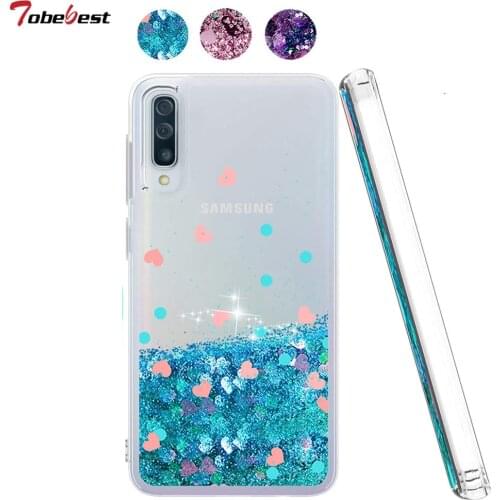 Glitter Liquid Floating Qicksand Case For Samsung Galaxy A50 A10 A20 A30 A40 A60 A70 A80 A10S A20S A30S A50S A20E Silicone Cover