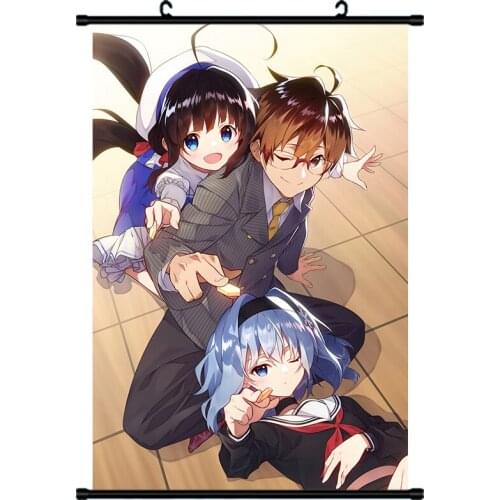 Coscase Anime Ryuoh no Oshigoto! The Ryuos Work is Never Done! Hinazuru Ai Home Decor Wall Scroll Poster Decorative Pictures
