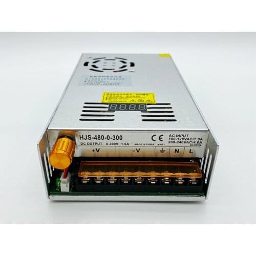 DC Regulated Switching Power Supply 480W 0-300V 1.6A Digital Display Adjustable Power Supply