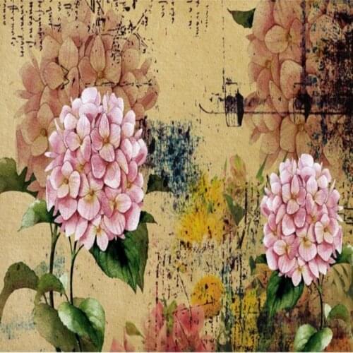 Dropship Colomac Flora Wallpaper Chinese Style Hand Painted Flowers Waterproof Wallpaper Foto Mural Bedroom Murales Para Pared