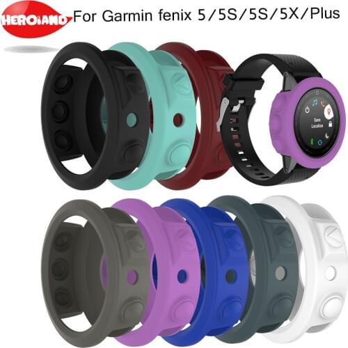 Hot sale Silicone Protective Case Cover For Garmin fenix 5/5S/5X Wristband Protector Shell for Fenix 5x 5s 5 Plus Smart Watch