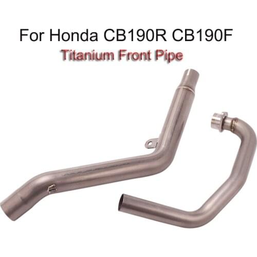 Motorcycle Modified Titanium Front Link Tube Header Connect Pipe for Honda CB190 CBF190 CB190R