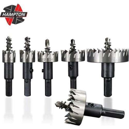 15-53mm Hole Saw Drill Set High Speed Steel Drill Bit Carbide Tip Metalworking Tools Core Drill Bit for Metal Drilling