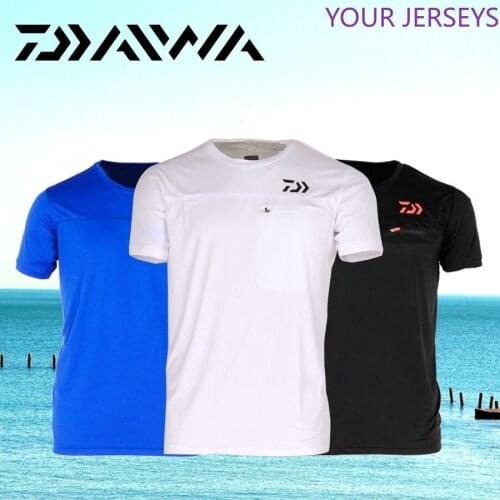 DAIWA Fishing Clothing Short Sleeve Clothes Quick-Drying Breathable Anti-UV Sun Protection T Shirt