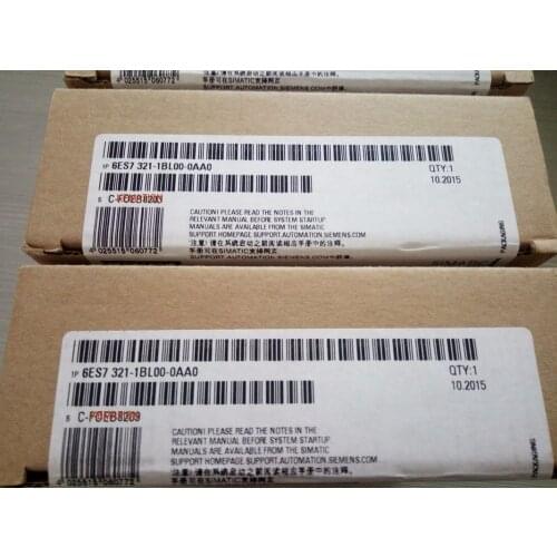 Original Simatic S7-300 Digital Input SM 321 6ES7321-1BL00-0AA0 6ES7 321-1BL00-0AA0 PLC Module 32DI 24VDC 6ES73211BL000AA0 New
