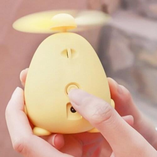 Mini Avocado-shaped Handheld Fan Handheld and Hanging USB Rechargeable Fan for Travel Outdoor Camps Hiking Climbing