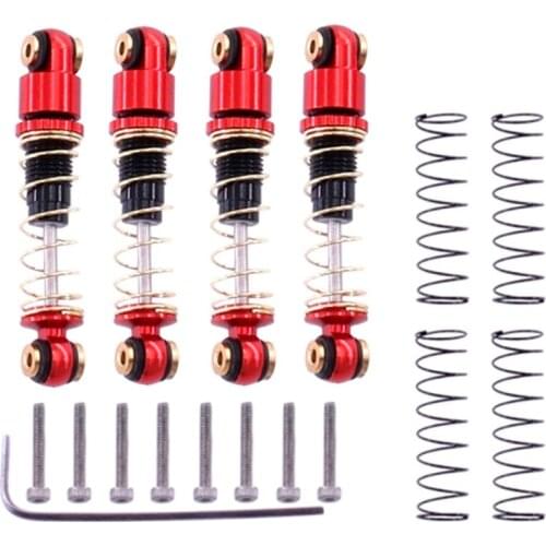 RC Car Shock Absorber Springs Damper Set Aluminum Alloy Durable Accessories for Axial SCX24 Metal Modified Vehicle Parts