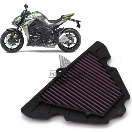 1pcs Motorcycle High Flow Air Cleaner Replacement Filter Reuseful Element For Kawasaki Z1000 2010 2011