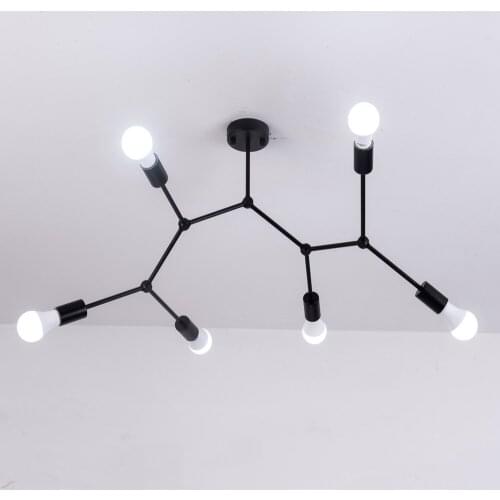 Modern LED Ceiling Chandelier Lighting Living Room Bedroom Molecular Chandeliers Multiple Heads Creative Home Lighting Fixtures