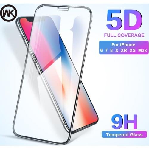 WK 5D Curved Nano Liquid for iPhone XS Max Screen Protector for iPhone X XR 8 7 6 6S Plus Protective Tempered Glass Front Film