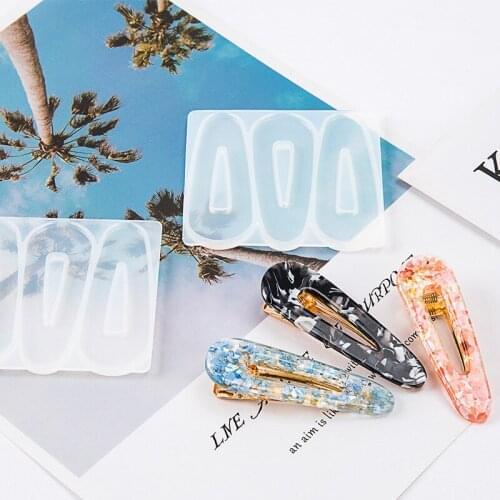 Barrette Hairpin Silicone Mold Making Hair Stick Epoxy Resin Mould Pendant Resin Craft Hair Pin DIY Jewelry Making Tools